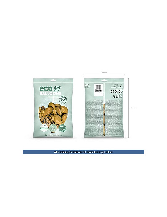 PD BALOANE Eco Balloons, 26cm, metallic, gold 100/set ECO26M-019 [2]