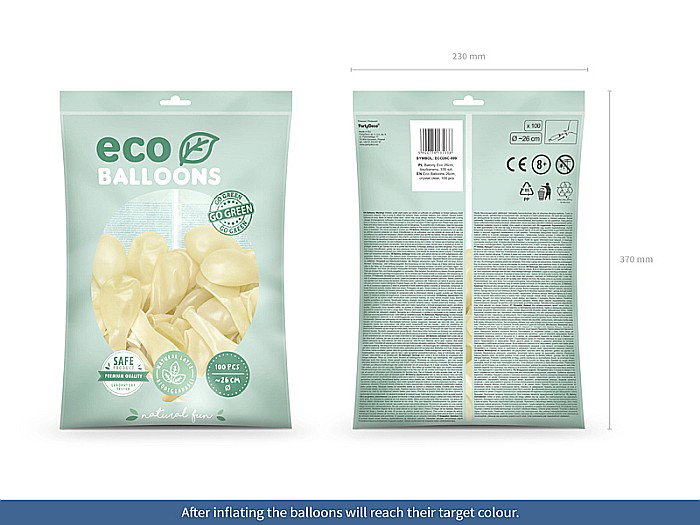 PD BALOANE Eco Balloons 26cm,  crystal clear 100/SET ECO26C-099 [3]