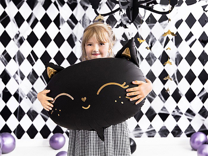 PD BALON FOLIE ALUMINIU Cat, 48x36cm, black FB84 [2]