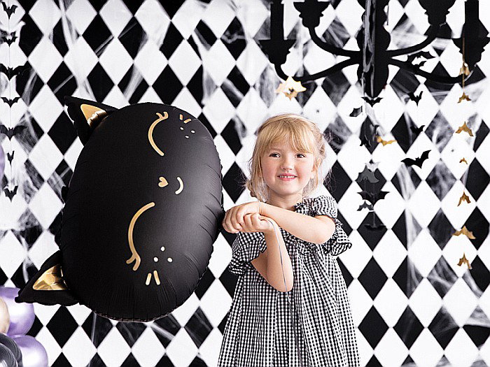 PD BALON FOLIE ALUMINIU Cat, 48x36cm, black FB84 [3]