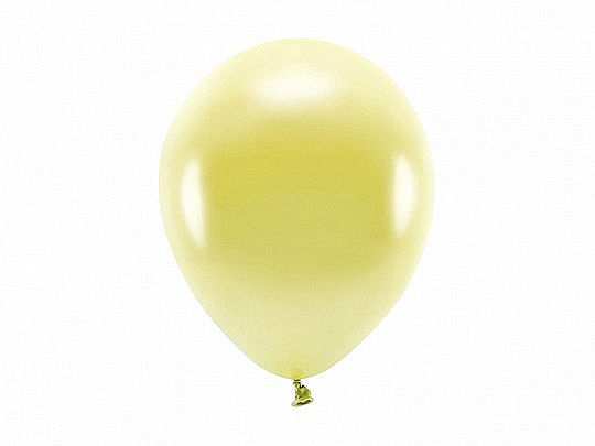 PD BALOANE Eco Balloons 26cm, metallic light yellow 10/SET ECO26M-084J-10 [1]