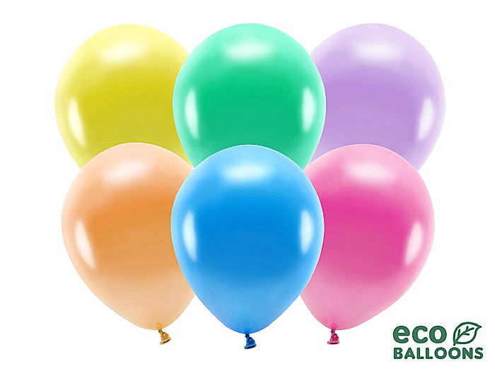 PD BALOANE Eco Balloons 26cm, metallic mix 10/SET ECO26M-000-10 [1]