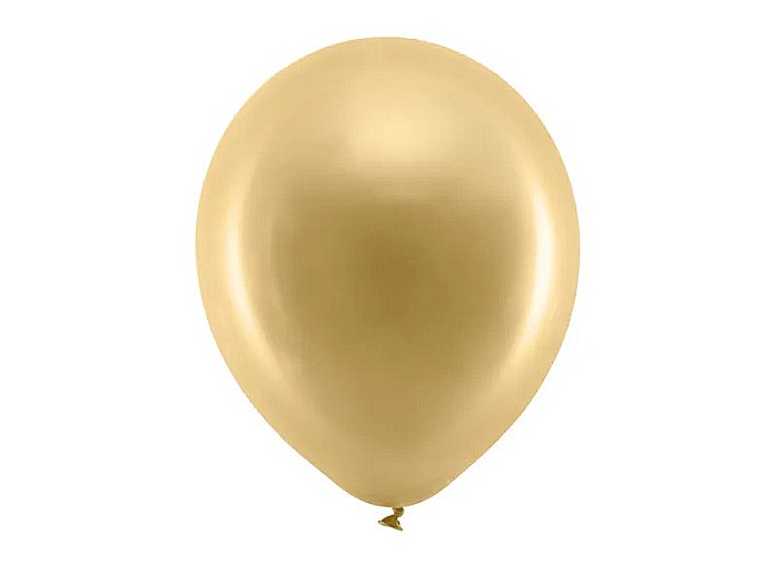 PD BALOANE Rainbow Balloons 30cm metallic, gold 100/SET RB30M-019 [1]