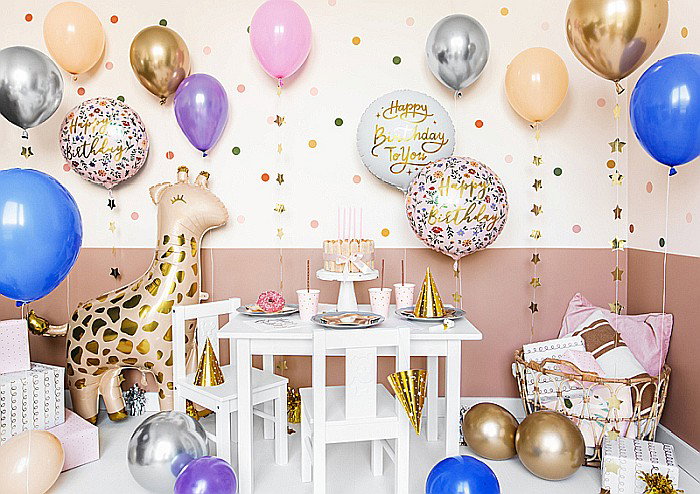 PD BALON FOLIE ALUMINIU Happy Birthday, 35cm, light pink FB48 [4]
