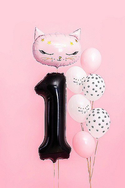 PD BALON FOLIE ALUMINIU Number "1", 86cm, black FB1M-1-010 [4]