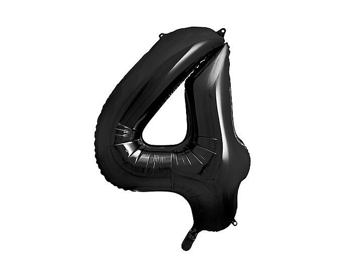 PD BALON FOLIE ALUMINIU Number "4", 86cm, black FB1M-4-010 [1]