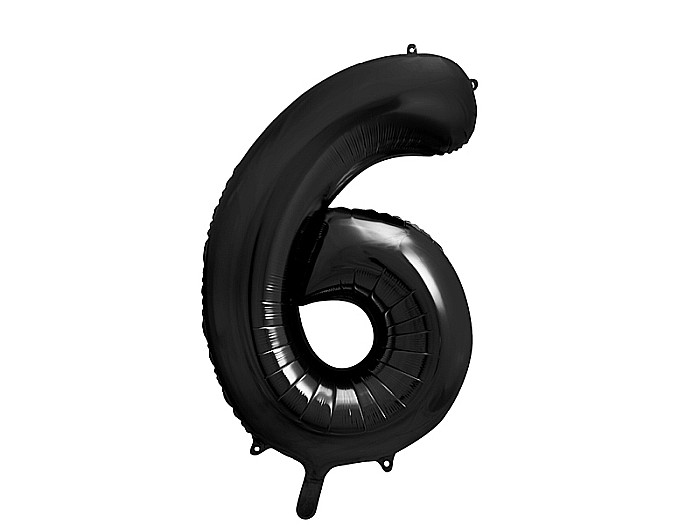 PD BALON FOLIE ALUMINIU Number "6", 86cm, black FB1M-6-010 [1]