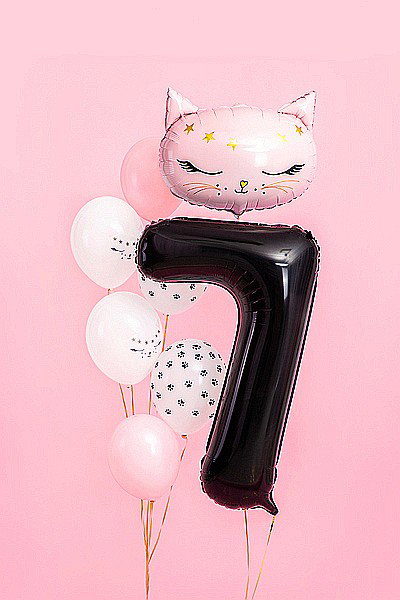 PD BALON FOLIE ALUMINIU Number "7", 86cm, black FB1M-7-010 [2]