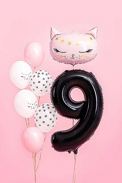 PD BALON FOLIE ALUMINIU Number "9", 86cm, black FB1M-9-010 [2]