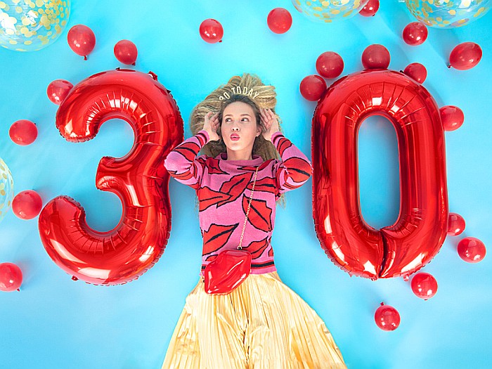 PD BALON FOLIE ALUMINIU Number "8", 86cm, red FB1M-8-007 [2]