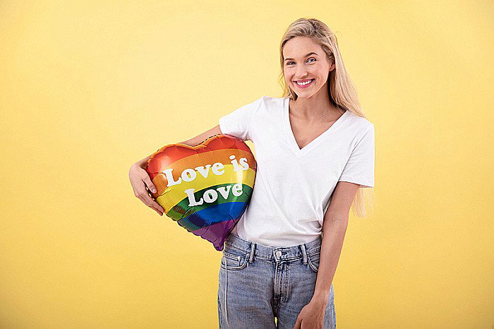 PD BALON FOLIE ALUMINIU Love is Love, 35cm, mix FB99 [2]