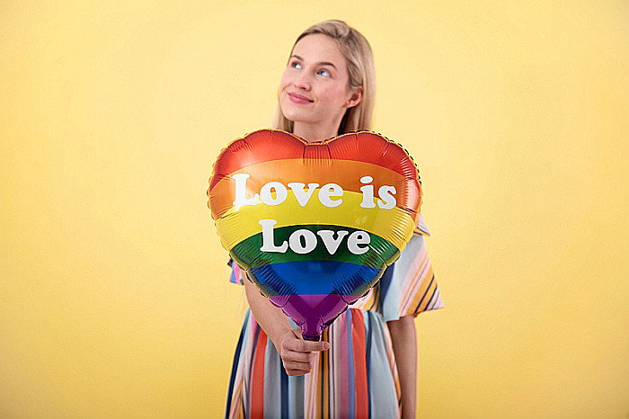PD BALON FOLIE ALUMINIU Love is Love, 35cm, mix FB99 [3]