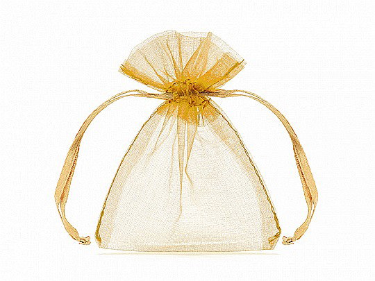 PD SAC ORGANZA, Organza pouches gold, 10cm 10/SET WRG5-019-10 [1]