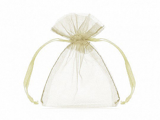 PD SAC ORGANZA, Organza pouches, cream, 10cm 10/SET WRG-079-10 [1]