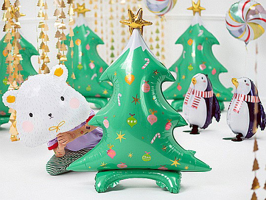 PD BALON FOLIE ALUMINIU Christmas tree, mix, 78x94cm FB114 [4]