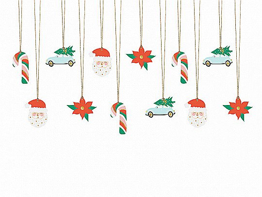 PD ETICHETE CADOU, Christmas, Santa mix, 12/SET ZDZ20 [1]