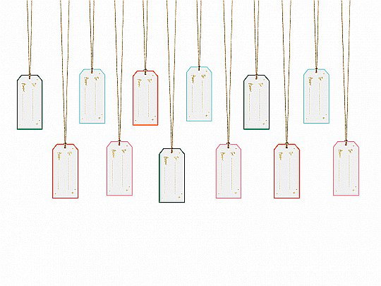 PD ETICHETE CADOU, Christmas, Gift tags, mix, 9 x 4cm, 12/SET ZDZ23 [1]