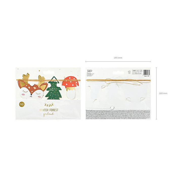 PD GHIRLANDA HARTIE, Christmas, Forest, mix, 1.7m GL29 [4]