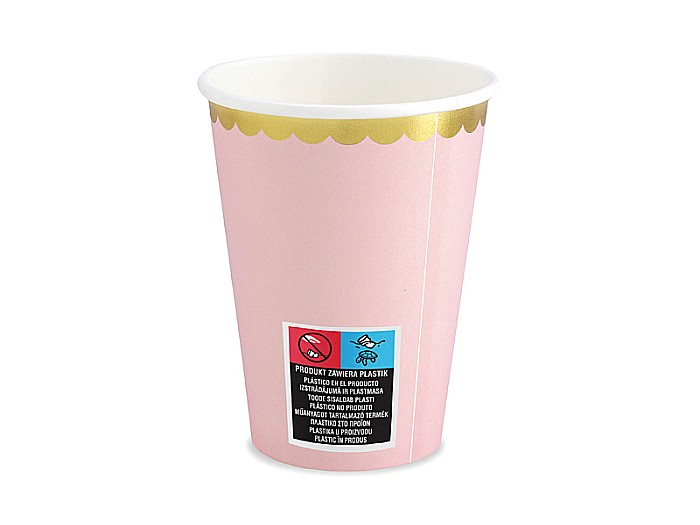 PD PAHARE CARTON Cups Light Pink, 220ml 6/SET KPP16-081J-EU3 [3]