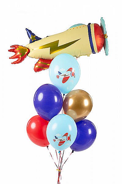 PD BALOANE Balloons 30cm, Plane, Pastel light blue, 6/SET SB14P-312-000-6 [2]
