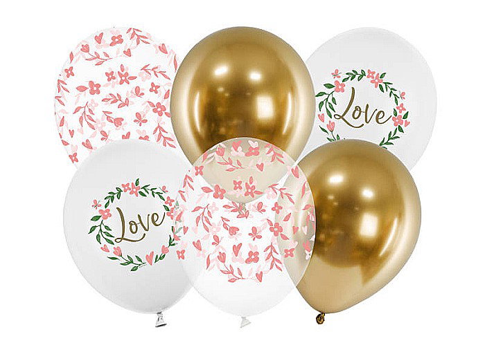 PD BALOANE Balloons 30cm, Love, mix, 6/SET SB14P-321-000-6 [1]