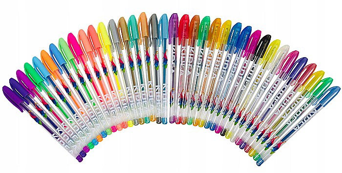PIX GEL FLOURESCENT, GLITTER, METALIC 36/SET KIDEA DZ36KA [2]