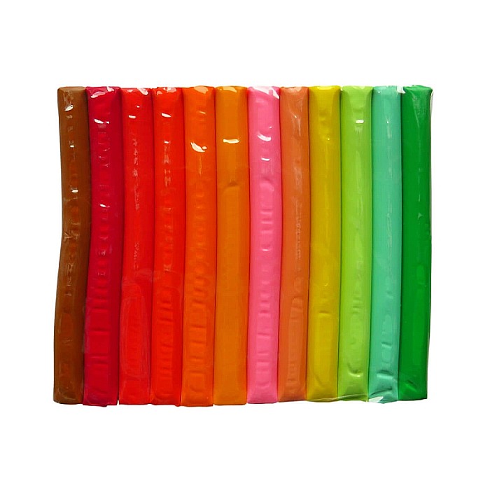 DE PLASTILINA 200GR 24 CULORI KIDEA NEON PMIX24KA [3]