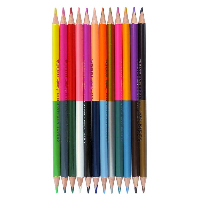 DE CREIOANE COLORATE TRIUNGHIULARE 2 CAPETE 12/SET KIDEA KTD24KKA [2]