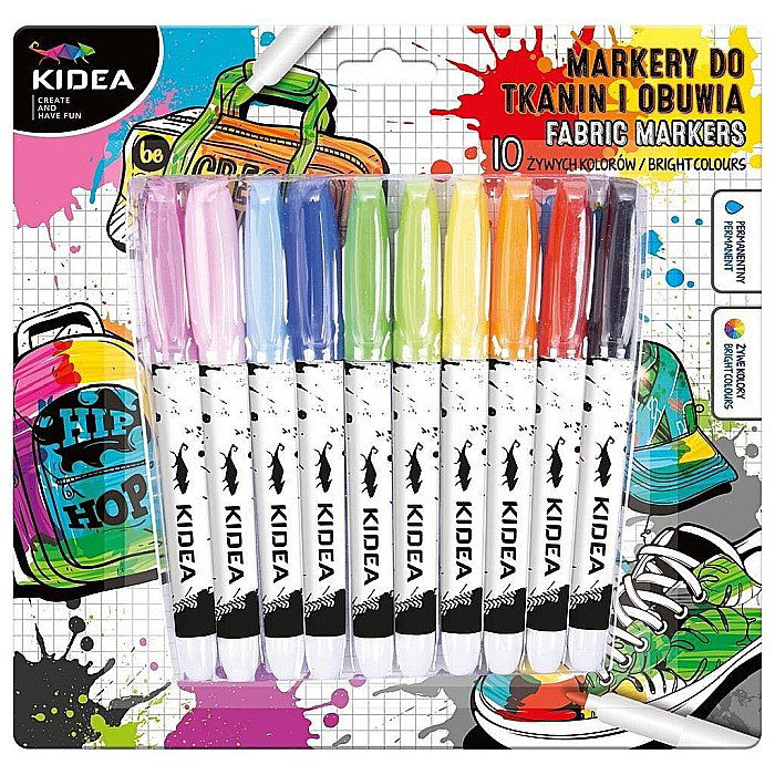 DE MARKER TEXTILE VF ROTUND CULORI INTENSE 10/SET KIDEA MOT10KA [1]