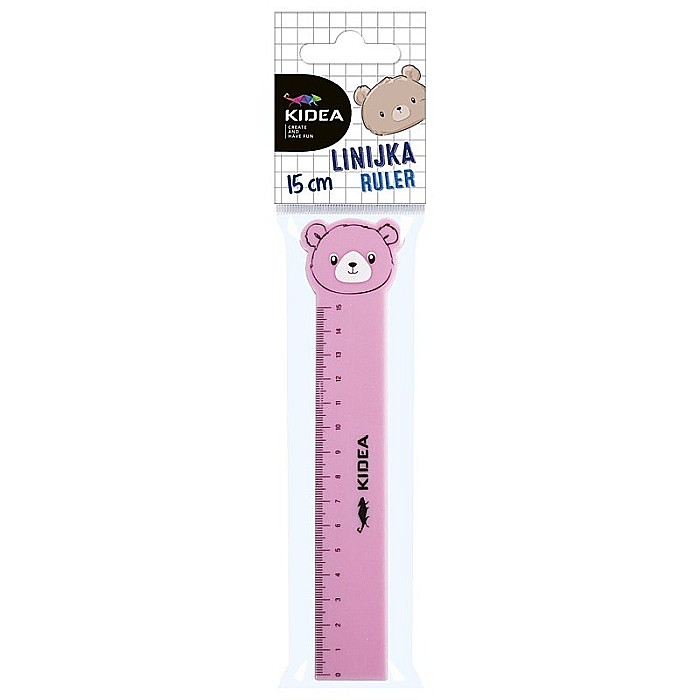 DE RIGLA 15CM CULORI PASTEL 4 MODELE KIDEA LF15CMKA [3]