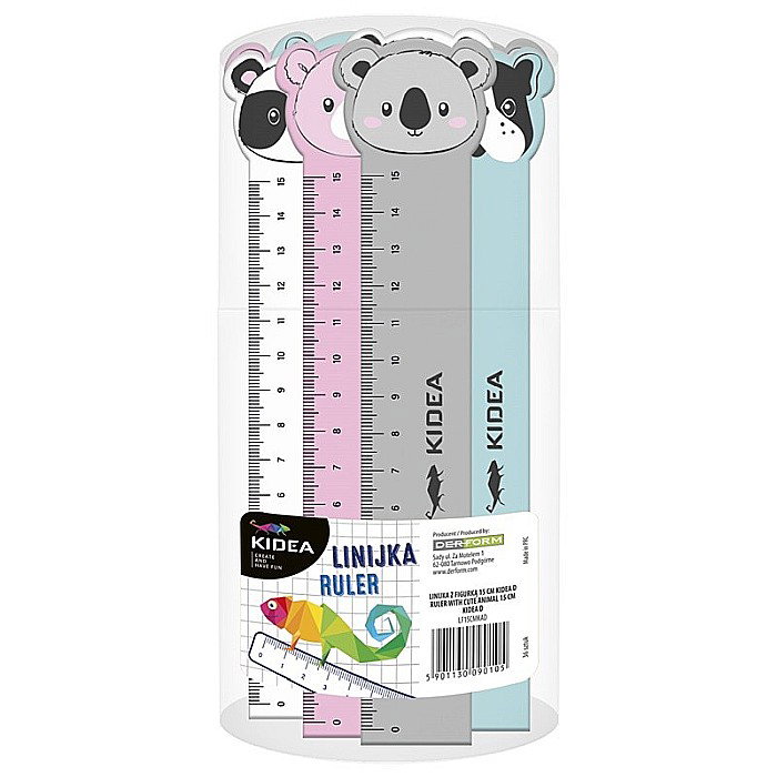 DE RIGLA 15CM CULORI PASTEL 4 MODELE KIDEA LF15CMKA [9]
