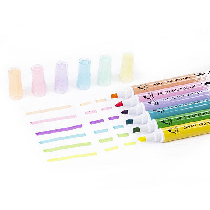 DE TEXTMARKER CU CORECTOR CULORI PASTEL KIDEA ZWAKAD [2]