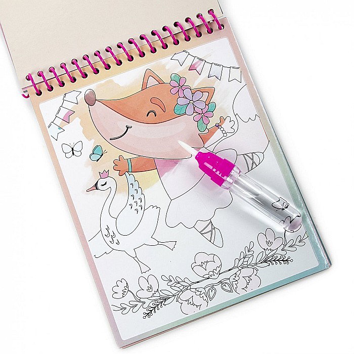 DE CARTE DE COLORAT CU MARKER MAGIC PENTRU DESEN IN APA BALET KIDEA MWKWGKA [2]