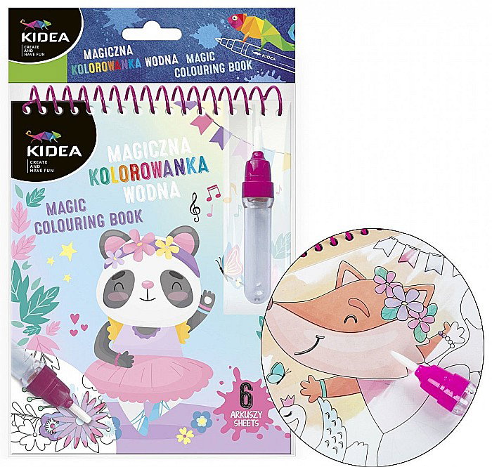 DE CARTE DE COLORAT CU MARKER MAGIC PENTRU DESEN IN APA BALET KIDEA MWKWGKA [4]