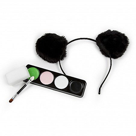 DE SET PICTURA PE FATA 4 CULORI + APLICATOR + CORDELUTA PANDA KIDEA FDTZPAKA [2]