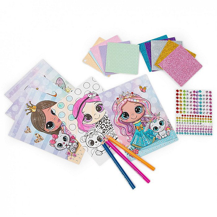 DE CARTE DE COLORAT CU STICKERE SI DIAMANTE ZANE KIDEA MOKWKA [2]