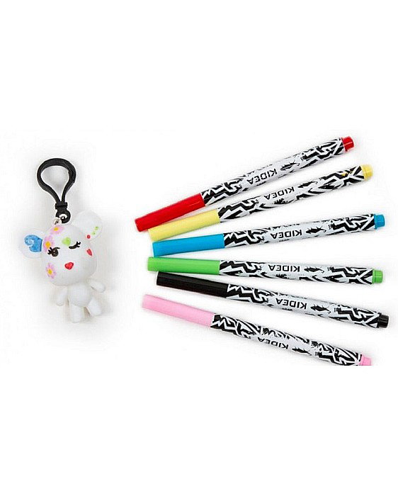 DE MARKER CU VOPSEA ACRILICA 6 CULORI/SET + BRELOC KIDEA MABBKA [3]