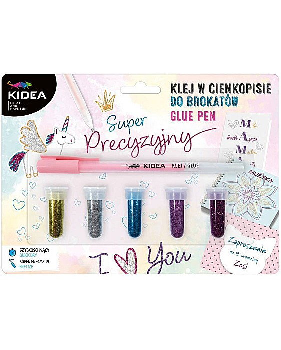 SET CREATIV KIDEA PIX CU LIPICI SI SCLIPICI IN 5 CULORI PK5BKA [1]