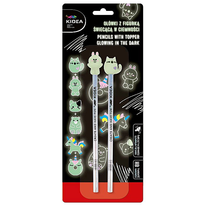 DE CREION HB 2/SET ANIMALUTE GLOW IN THE DARK KIDEA OFS2KA [2]