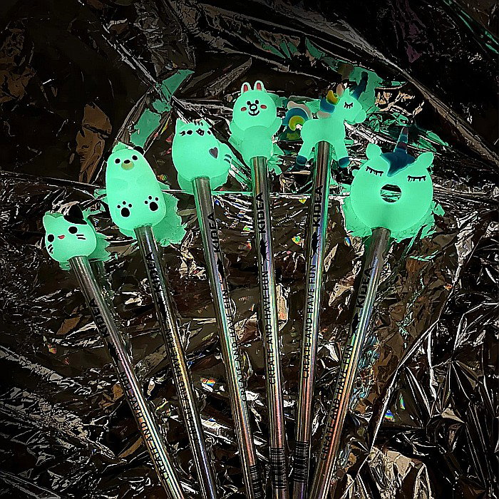 DE CREION HB 2/SET ANIMALUTE GLOW IN THE DARK KIDEA OFS2KA [5]