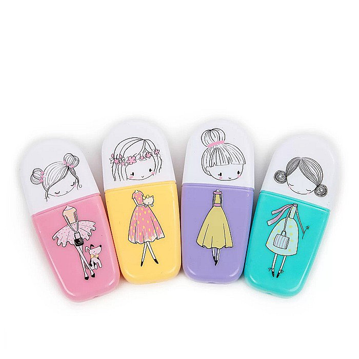 DE TEXTMARKER 4/SET CULORI PASTEL PRINCESS NEW LOOK KIDEA ZKNLKA [2]