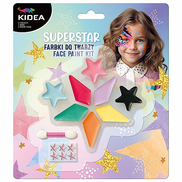 DE SET PICTURA PE FATA COPII 8 CULORI + APLICATOR KIDEA FDTG8KA [1]