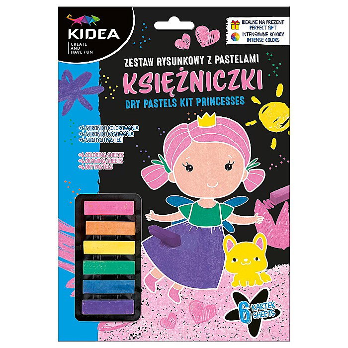 DE SET DESEN 6 CULORI PASTELURI CRETATE PRINCESS KIDEA ZRPKKA [1]