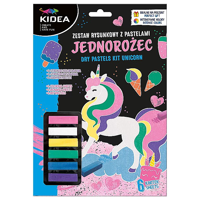DE SET DESEN 6 CULORI PASTELURI CRETATE UNICORN KIDEA ZRPJKA [1]