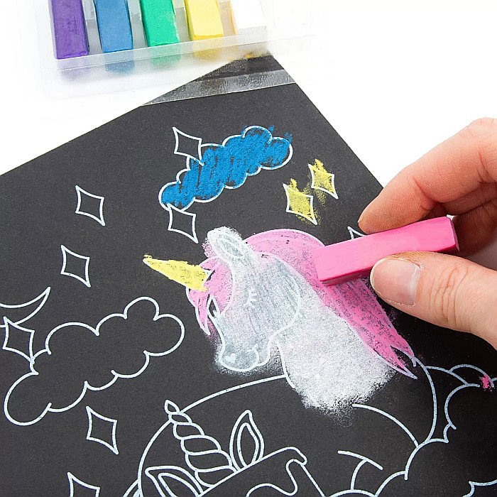 DE SET DESEN 6 CULORI PASTELURI CRETATE UNICORN KIDEA ZRPJKA [2]