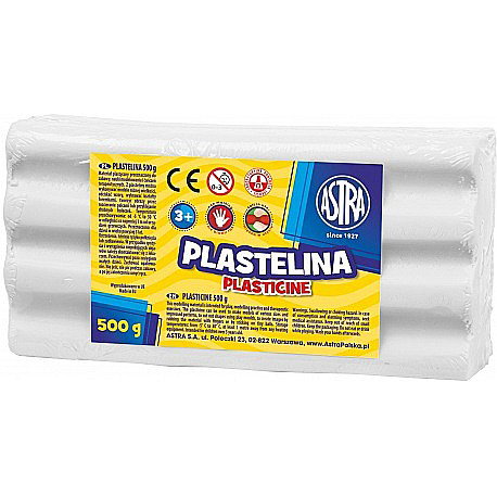 AS PLASTILINA ASTRA 500GR ALB 303117002 [1]