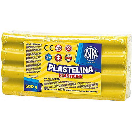 AS PLASTILINA ASTRA 500GR GALBEN 303117003 [1]