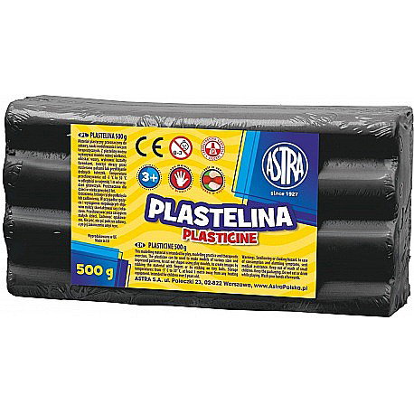 AS PLASTILINA ASTRA 500GR NEGRU 303117013 [1]