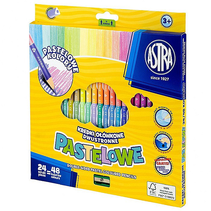 AS CREIOANE COLORATE PASTEL 24/SET 2 CAPETE + ASCUTITOARE ASTRA 312120005 [1]