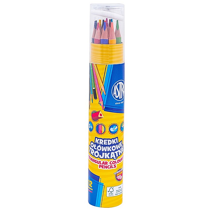 AS CREIOANE COLORATE 12/SET TRIUNGHIULARE IN TUB +ASCUTITOARE ASTRA 312023903 [1]